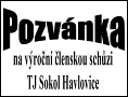 Pozvánka na výročku TJ